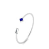 Load image into Gallery viewer, Princess Cut And Baguette Stacking Thin Ring