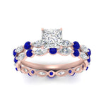Load image into Gallery viewer, princess-cut-sapphire-floating-marquise-accent-ring-with-eternity-wedding-band-in-rose-gold-FDEWB9398PRGSABLANGLE5-NL-RG_8abde4df-16b1-465c-8990-594911d57905.jpg?v=1758802218
