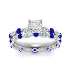 Load image into Gallery viewer, princess-cut-sapphire-floating-marquise-accent-ring-with-eternity-wedding-band-in-white-gold-FDEWB9398PRGSABLANGLE5-NL-WG_65dc6a2d-071c-4139-8553-e89bd1c7341d.jpg?v=1758802292
