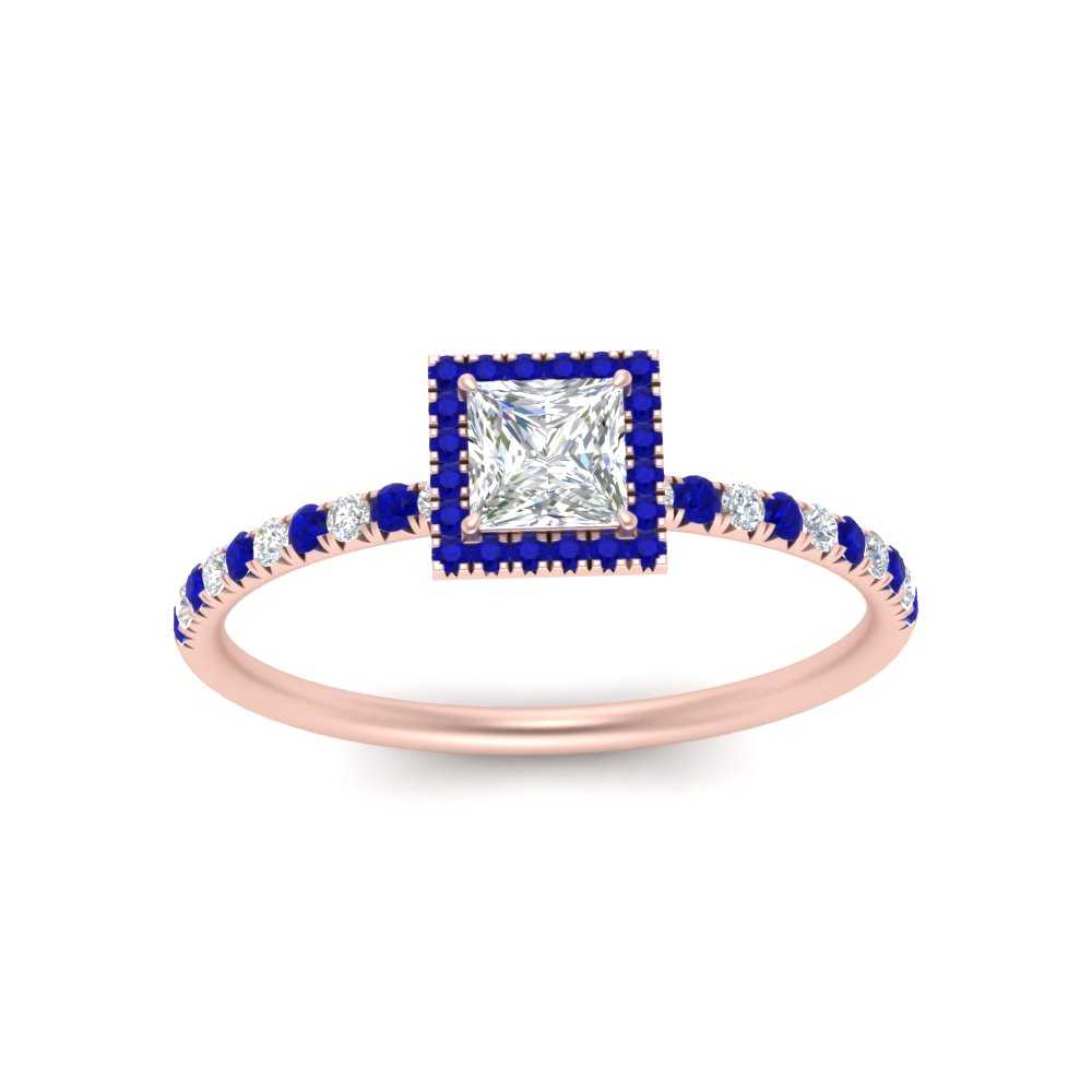 princess-cut-sapphire-halo-petite-engagement-ring-in-rose-gold-FD8523PRRGSABLANGLE3-NL-RG