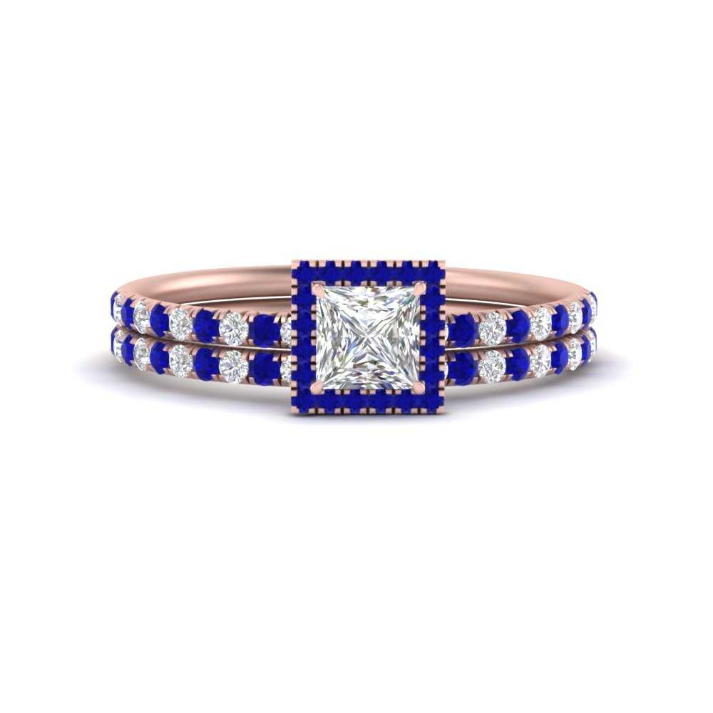 princess-cut-sapphire-halo-wedding-ring-set-in-rose-gold-FD8523PRGSABL-NL-RG