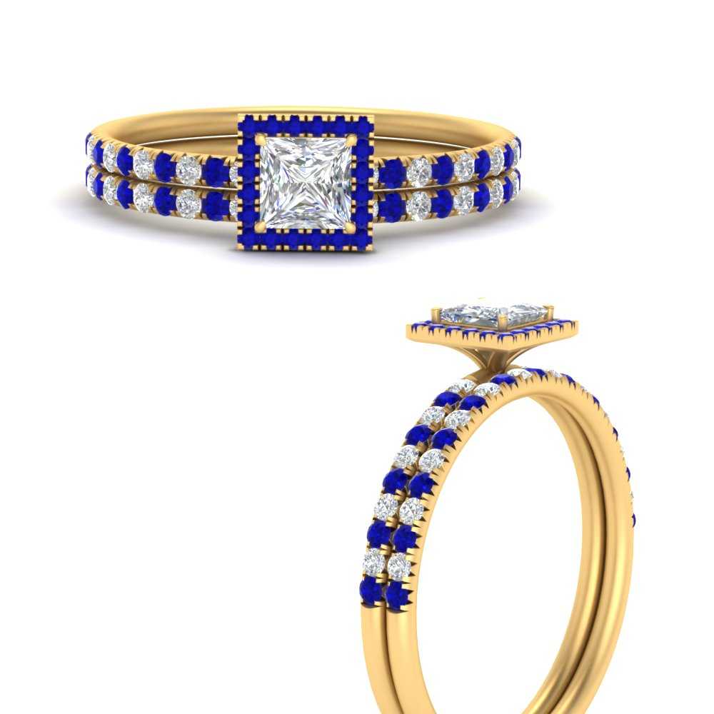 princess-cut-sapphire-halo-wedding-ring-set-in-yellow-gold-FD8523PRGSABL-NL-YG