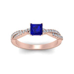 Load image into Gallery viewer, princess-cut-sapphire-infinity-twist-ring-in-rose-gold-FD8233PRRGSABL-NL-RG-GS.jpg
