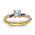 Thumbnail 62 - princess-cut-sapphire-twisted-vine-engagement-ring-in-yellow-gold-FD9127PRRGSABLANGLE5-NL-YG