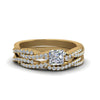 Load image into Gallery viewer, princess-cut-simple-diamond-twisted-vine-bridal-ring-sets-in-14K-yellow-gold-FD8233PR-NL-YG