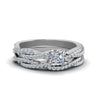 Load image into Gallery viewer, princess-cut-simple-diamond-twisted-vine-bridal-ring-sets-in-950-Platinum-FD8233PR-NL-WG