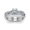 Load image into Gallery viewer, princess-cut-simple-diamond-twisted-vine-bridal-ring-sets-in-950-Platinum-FD8233PR-NL-WG