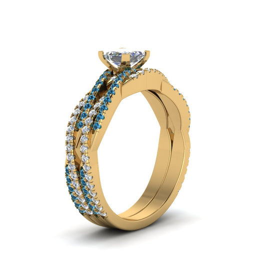 princess-cut-simple-diamond-twisted-vine-bridal-ring-sets-with-ice-blue-topaz-in-14K-yellow-gold-FD8233PRGICBLTO-NL-YG