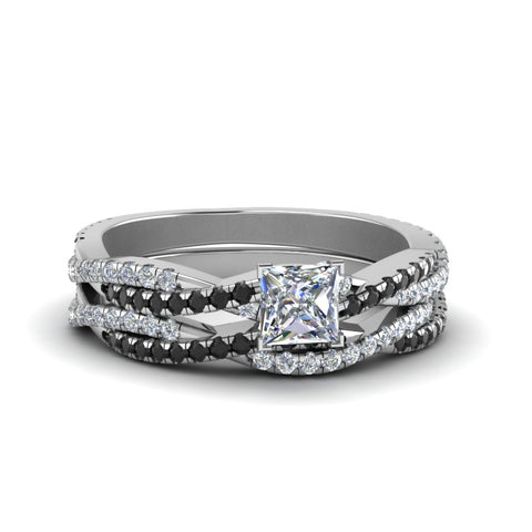 princess-cut-simple-twisted-vine-bridal-ring-sets-with-black-diamond-in-950-Platinum-FD8233PRGBLACK-NL-WG