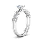 Load image into Gallery viewer, princess-cut-single-prong-marquise-diamond-engagement-ring-and-band-in-FD9939PR-NL-WG
