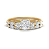 Load image into Gallery viewer, princess-cut-single-prong-marquise-diamond-engagement-ring-and-band-in-FD9939PR-NL-YG