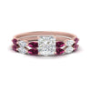 Load image into Gallery viewer, princess-cut-single-prong-marquise-pink-sapphire-engagement-ring-and-band-in-FD9939PRGSADRPI-NL-RG