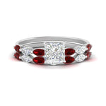 Load image into Gallery viewer, princess-cut-single-prong-marquise-ruby-engagement-ring-and-band-in-FD9939PRGRUDR-NL-WG
