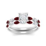 Load image into Gallery viewer, princess-cut-single-prong-marquise-ruby-engagement-ring-and-band-in-FD9939PRGRUDR-NL-WG
