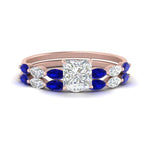 Load image into Gallery viewer, princess-cut-single-prong-marquise-sapphire-engagement-ring-and-band-in-FD9939PRGSABL-NL-RG
