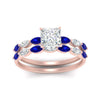 Load image into Gallery viewer, princess-cut-single-prong-marquise-sapphire-engagement-ring-and-band-in-FD9939PRGSABL-NL-RG