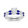 Load image into Gallery viewer, princess-cut-single-prong-marquise-sapphire-engagement-ring-and-band-in-FD9939PRGSABL-NL-WG
