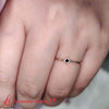 Load image into Gallery viewer, princess-cut-stackable-black-diamond-ring-band-in-14k-yellow-gold-fdsr9390-1