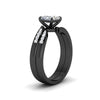 Load image into Gallery viewer, princess-cut-swirl-channel-diamond-bridal-black-set-in-black-gold-FDENS4028PR-NL-BG.jpg