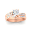Load image into Gallery viewer, princess-cut-swirl-channel-diamond-bridal-set-in-rose-gold-FDENS4028PR-NL-RG.jpg