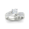 Load image into Gallery viewer, princess-cut-swirl-channel-diamond-bridal-set-in-white-gold-FDENS4028PR-NL-WG.jpg