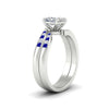 Load image into Gallery viewer, princess-cut-swirl-channel-diamond-bridal-set-with-sapphire-in-white-gold-FDENS4028PRGSABL-NL-WG.jpg