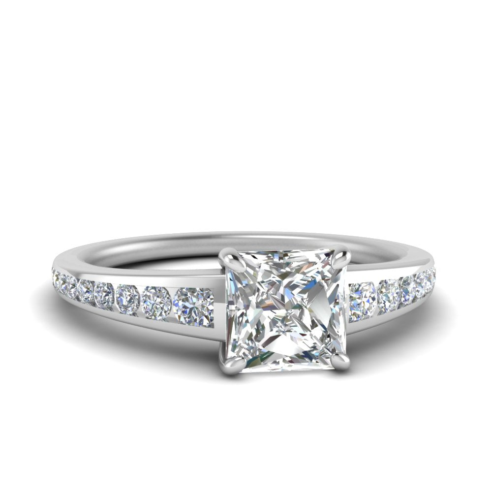 princess-cut-swirl-engraved-channel-accent-diamond-engagement-ring-in-FD122866PRR-NL-WG