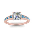 Thumbnail 20 - princess-cut-swirl-engraved-channel-accent-diamond-engagement-ring-with-blue-topaz-in-FD122866PRRGICBLTO-NL-RG