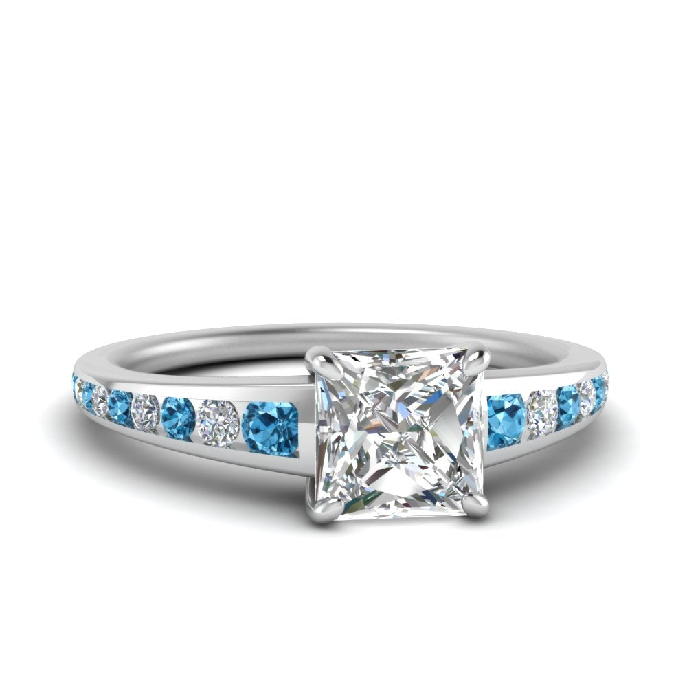 princess-cut-swirl-engraved-channel-accent-diamond-engagement-ring-with-blue-topaz-in-FD122866PRRGICBLTO-NL-WG