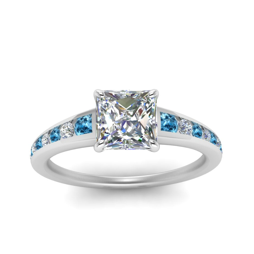 princess-cut-swirl-engraved-channel-accent-diamond-engagement-ring-with-blue-topaz-in-FD122866PRRGICBLTO-NL-WG