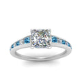 Thumbnail 47 - princess-cut-swirl-engraved-channel-accent-diamond-engagement-ring-with-blue-topaz-in-FD122866PRRGICBLTO-NL-WG
