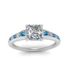 Load image into Gallery viewer, princess-cut-swirl-engraved-channel-accent-diamond-engagement-ring-with-blue-topaz-in-FD122866PRRGICBLTO-NL-WG