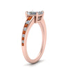 Load image into Gallery viewer, princess-cut-swirl-engraved-channel-accent-diamond-engagement-ring-with-orange-sapphire-in-FD122866PRRGSAOR-NL-RG
