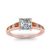 Load image into Gallery viewer, princess-cut-swirl-engraved-channel-accent-diamond-engagement-ring-with-orange-sapphire-in-FD122866PRRGSAOR-NL-RG