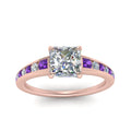 Thumbnail 23 - princess-cut-swirl-engraved-channel-accent-diamond-engagement-ring-with-purple-topaz-in-FD122866PRRGVITO-NL-RG