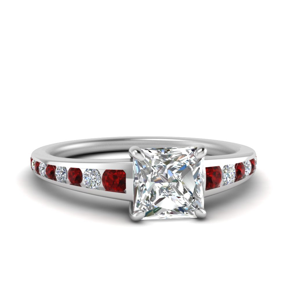 princess-cut-swirl-engraved-channel-accent-diamond-engagement-ring-with-ruby-in-FD122866PRRGRUDR-NL-WG