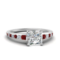Thumbnail 40 - princess-cut-swirl-engraved-channel-accent-diamond-engagement-ring-with-ruby-in-FD122866PRRGRUDR-NL-WG