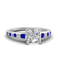 Thumbnail 31 - princess-cut-swirl-engraved-channel-accent-diamond-engagement-ring-with-sapphire-in-FD122866PRRGSABL-NL-WG