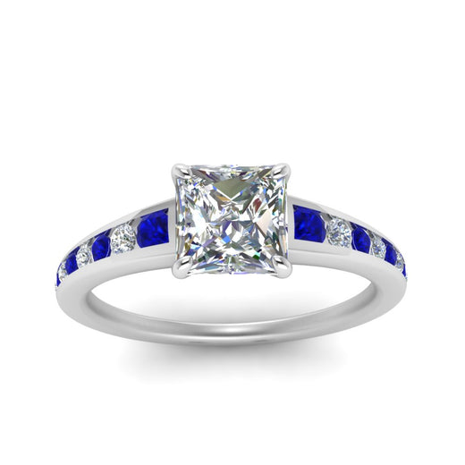 princess-cut-swirl-engraved-channel-accent-diamond-engagement-ring-with-sapphire-in-FD122866PRRGSABL-NL-WG