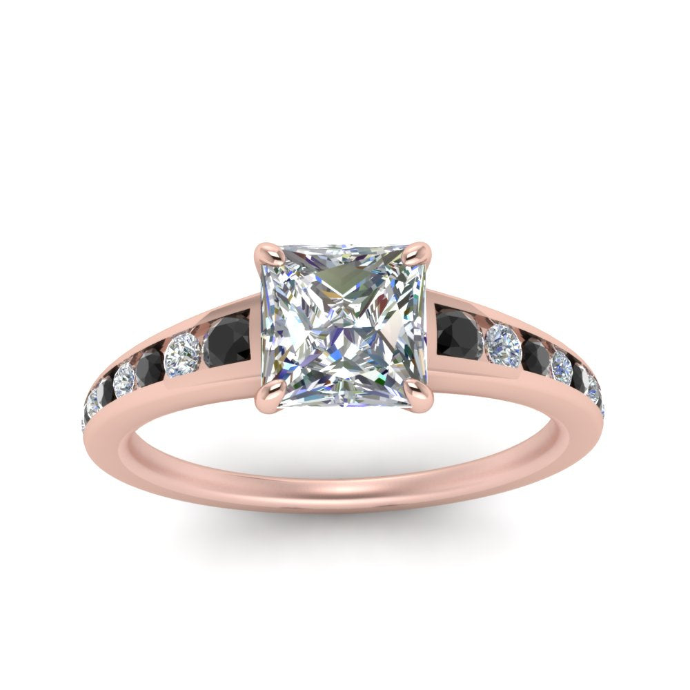 princess-cut-swirl-engraved-channel-accent-engagement-ring-with-black-diamond-in-FD122866PRRGBLACK-NL-RG