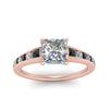 Load image into Gallery viewer, princess-cut-swirl-engraved-channel-accent-engagement-ring-with-black-diamond-in-FD122866PRRGBLACK-NL-RG