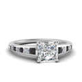 Thumbnail 52 - princess-cut-swirl-engraved-channel-accent-engagement-ring-with-black-diamond-in-FD122866PRRGBLACK-NL-WG