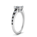Thumbnail 54 - princess-cut-swirl-engraved-channel-accent-engagement-ring-with-black-diamond-in-FD122866PRRGBLACK-NL-WG