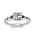 Thumbnail 53 - princess-cut-swirl-engraved-channel-accent-engagement-ring-with-black-diamond-in-FD122866PRRGBLACK-NL-WG
