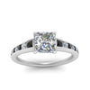 Load image into Gallery viewer, princess-cut-swirl-engraved-channel-accent-engagement-ring-with-black-diamond-in-FD122866PRRGBLACK-NL-WG