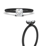 Load image into Gallery viewer, princess-cut-thin-classic-solitaire-engagement-ring-in-black-gold-fdens9358prrangle3-nl-bg
