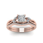 Load image into Gallery viewer, princess-cut-twisted-diamond-bridal-set-in-14K-rose-gold-FD8300PR-NL-RG.jpg
