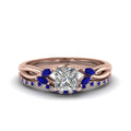 Thumbnail 15 - princess-cut-twisted-diamond-bridal-set-with-blue-sapphire-in-14K-rose-gold-FD8300PRGSABL-NL-RG.jpg