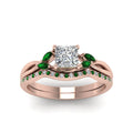 Thumbnail 26 - princess-cut-twisted-diamond-bridal-set-with-emerald-in-14K-rose-gold-FD8300PRGEMGR-NL-RG.jpg