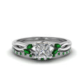 Thumbnail 21 - princess-cut-twisted-diamond-bridal-set-with-emerald-in-14K-white-gold-FD8300PRGEMGR-NL-WG.jpg